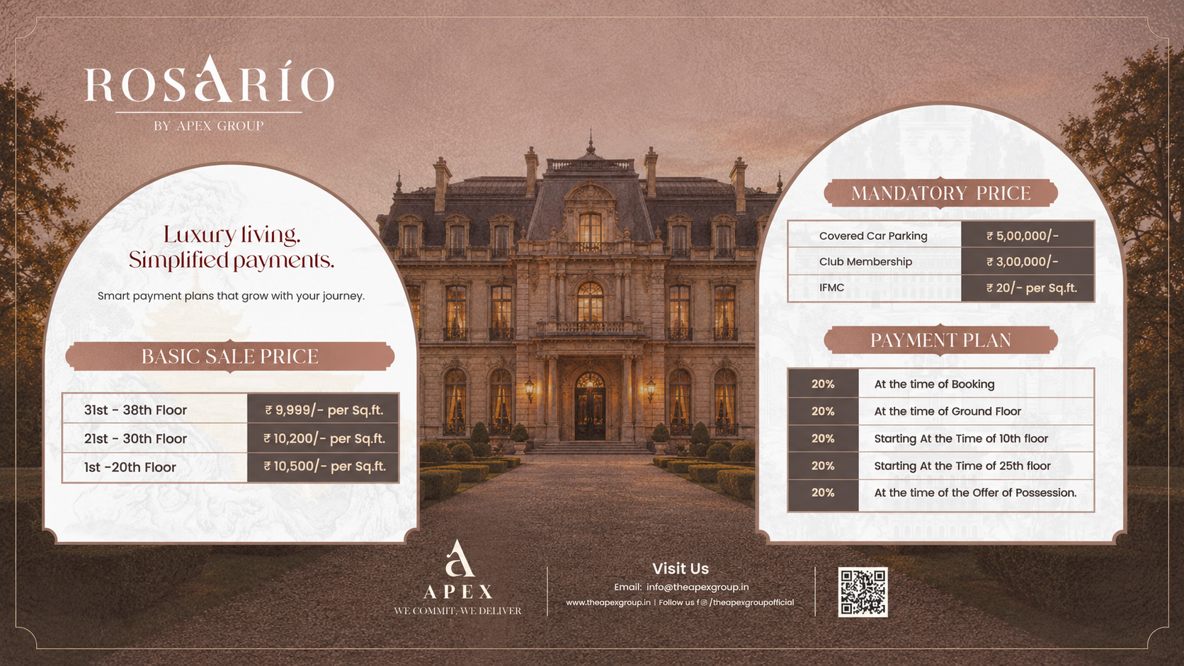 Pricing and payment plan